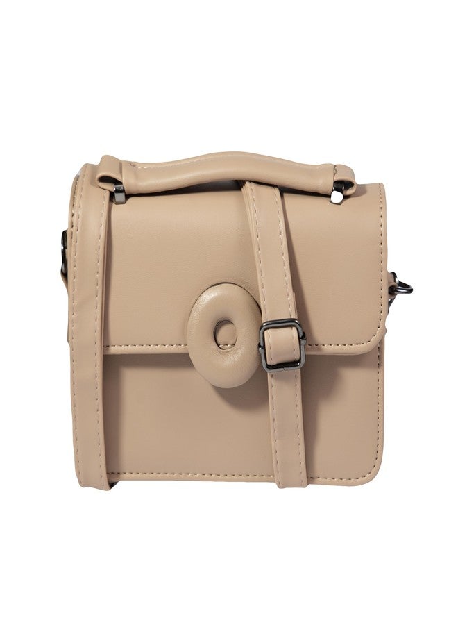 Heartbeat Crossbody Sling Bag for Women | Stylish crossbody sling bag for girls/women |(Apricot/Peach) - Image 1